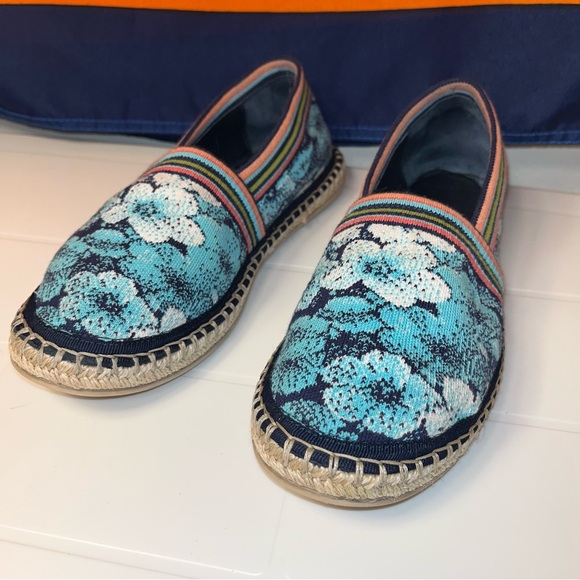 IVKO Espadrilles Floral women Size 38/7.5 slip on Retails For $218 lightweight - Picture 1 of 8
